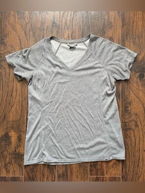 REI Large Grey Tencel Lyocell Blend Short Sleeve Tee